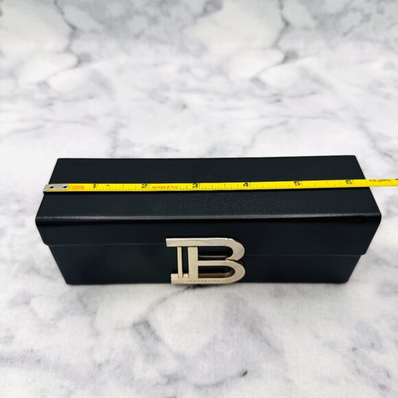 Balmain Sunglasses Case,White Box,Black Hard Case,Soft Black Drawstring Bag,Card